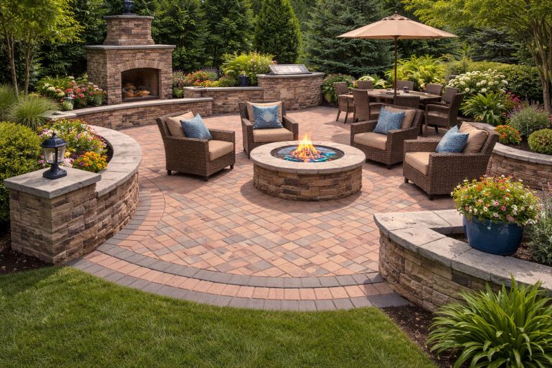 Patio Brick Installation in Providence, RI